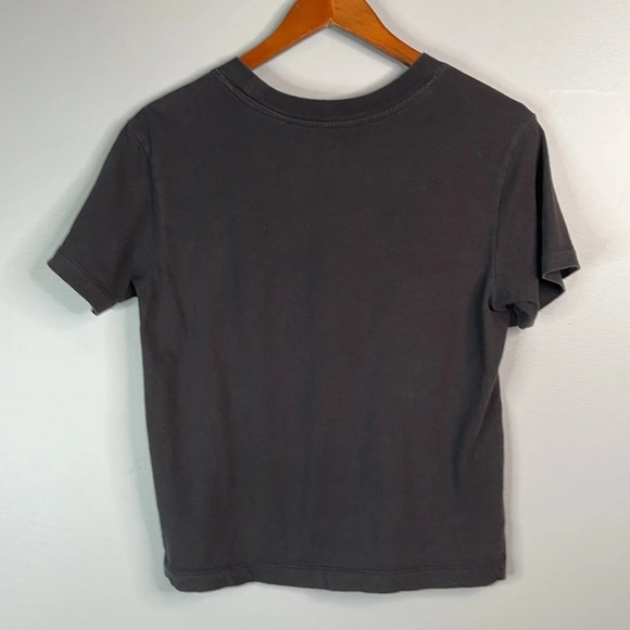 VANS Boxy T-Shirt Black Embroidered Chest Logo Crewneck Short Sleeves Size Small - Picture 7 of 11